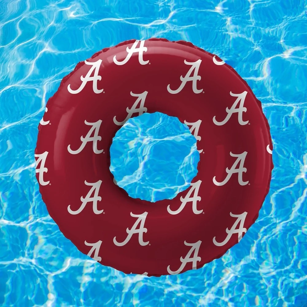 NEW Alabama Crimson Tide 48” Inflatable Pool Ring Officially Licensed - Picture 1 of 5